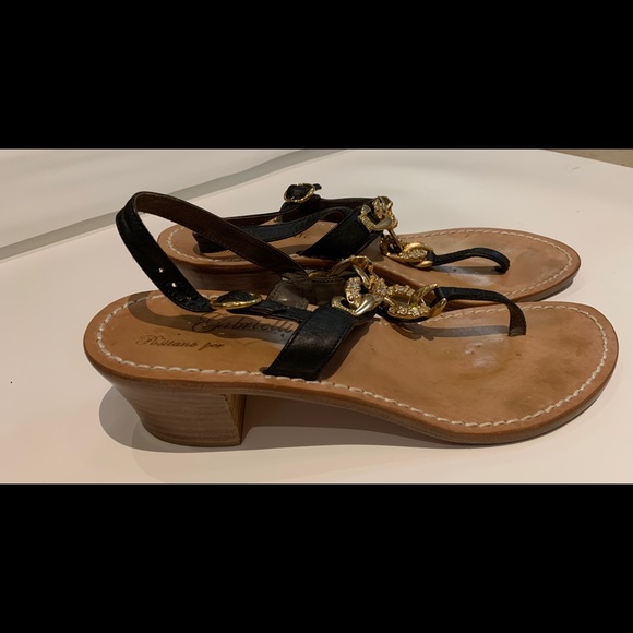 Women’s Italian leather Gabrielle Sandals -Size 40 - Picture 10 of 12